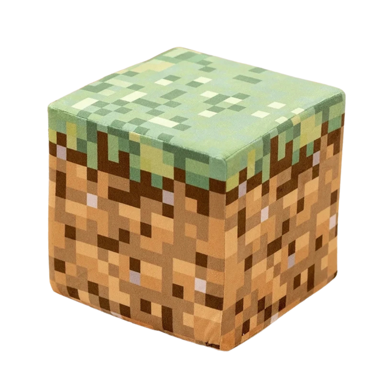 Bloco Minecraft de Pelúcia