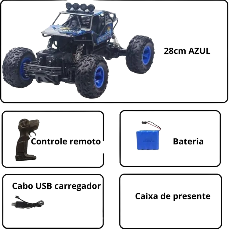 Carro Monster 4x4 Controle Remoto