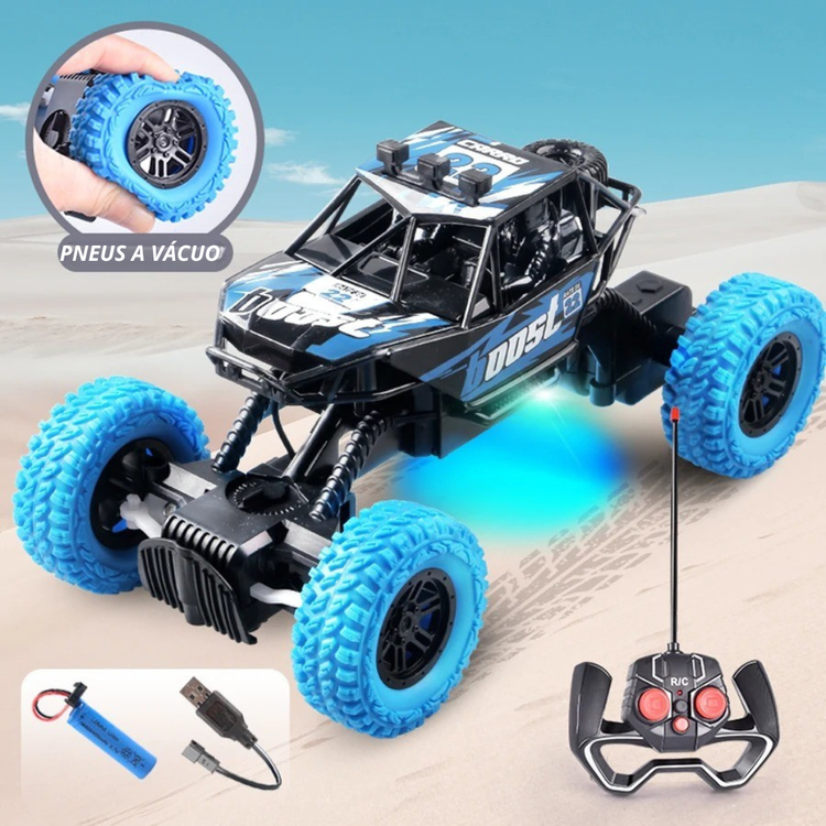 Carro Monstro 4x4 LED Controle Remoto