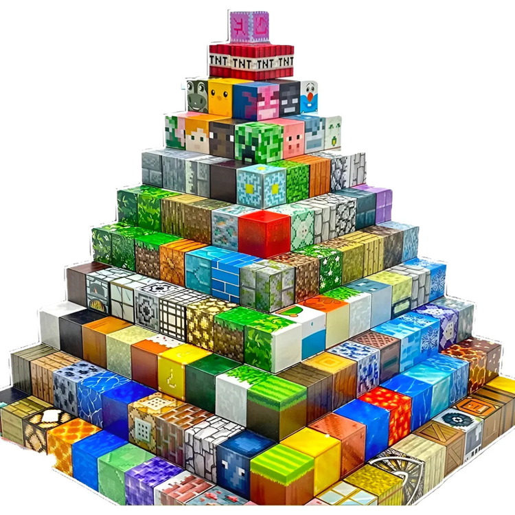 Kit 100 Blocos Magnéticos Minecraft
