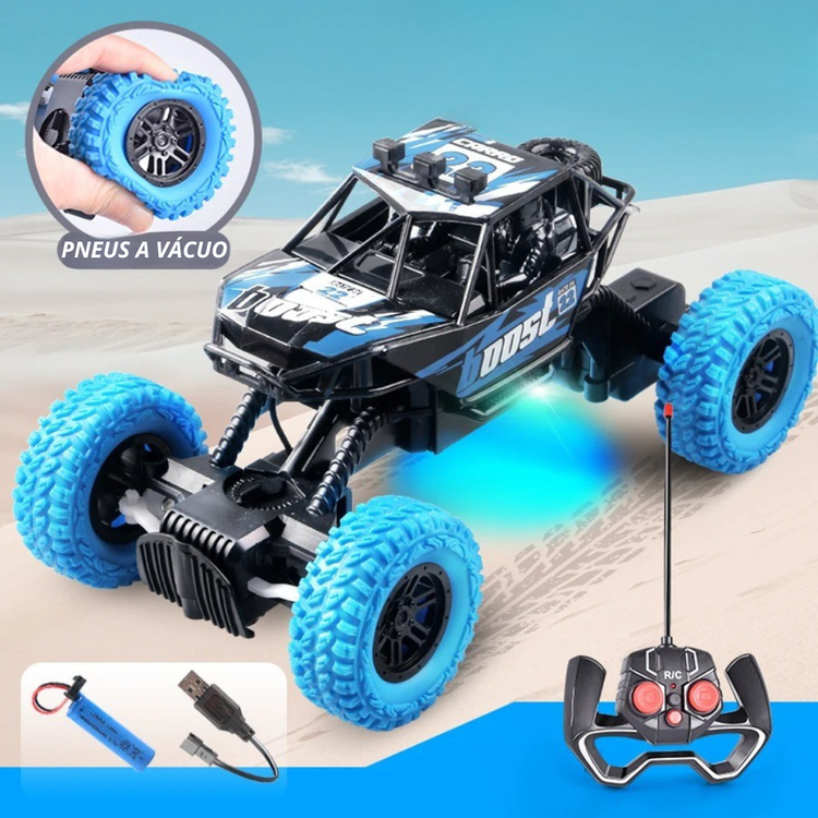 Carro Monstro 4x4 LED Controle Remoto