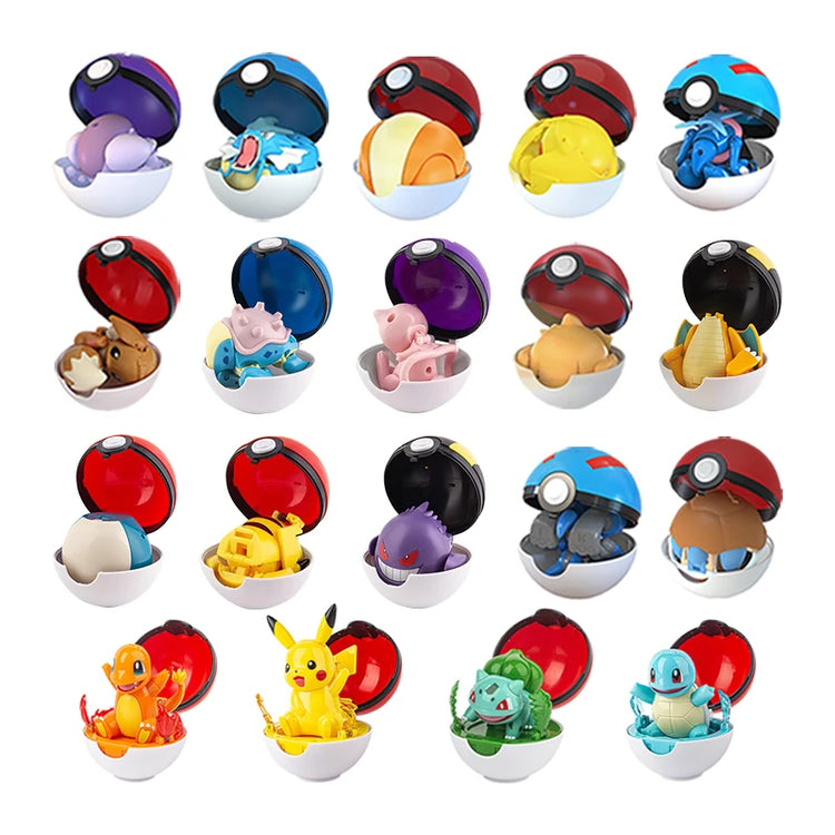 Pokébola Surpresa com Mini Pokémon Colecionável
