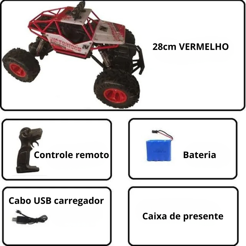 Carro Monster 4x4 Controle Remoto