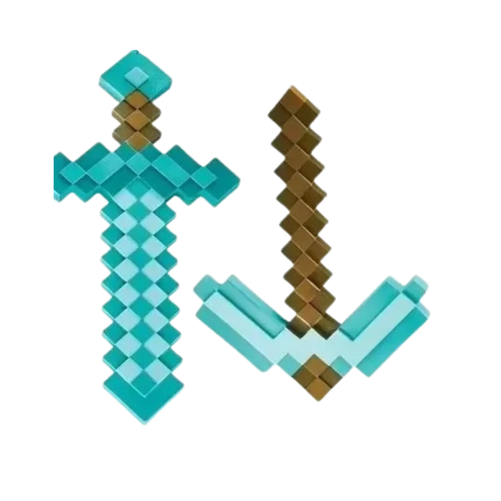 Combo Ferramentas Lendárias Minecraft – 2 Peças Surpresa!