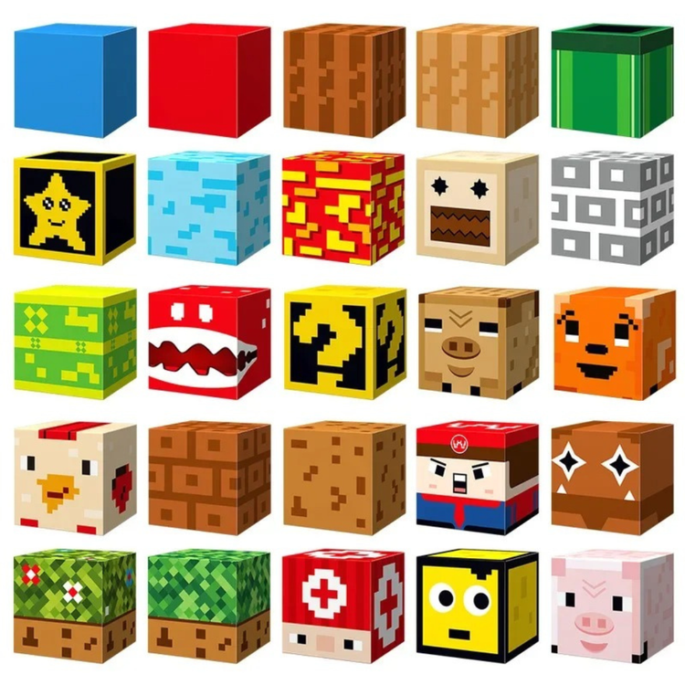 Kit 100 Blocos Magnéticos Minecraft