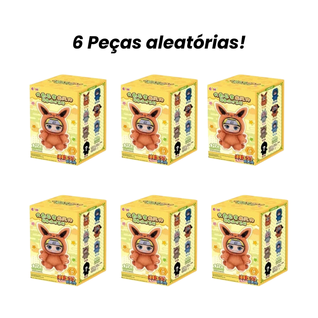 Pelúcia Labubu Naruto Shippuden