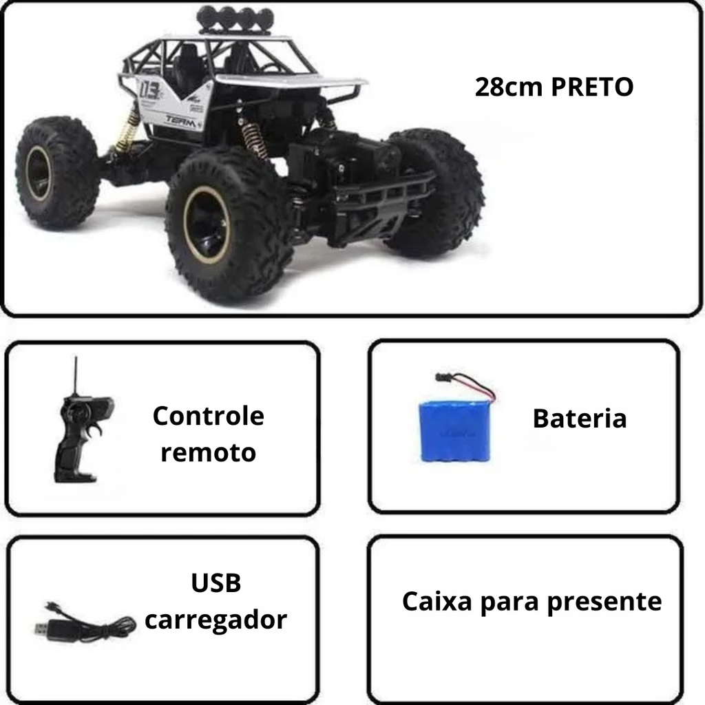 Carro Monster 4x4 Controle Remoto