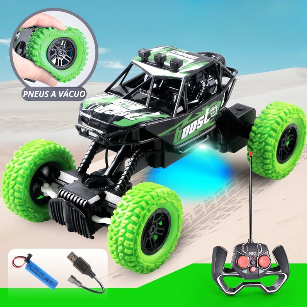 Carro Monstro 4x4 LED Controle Remoto