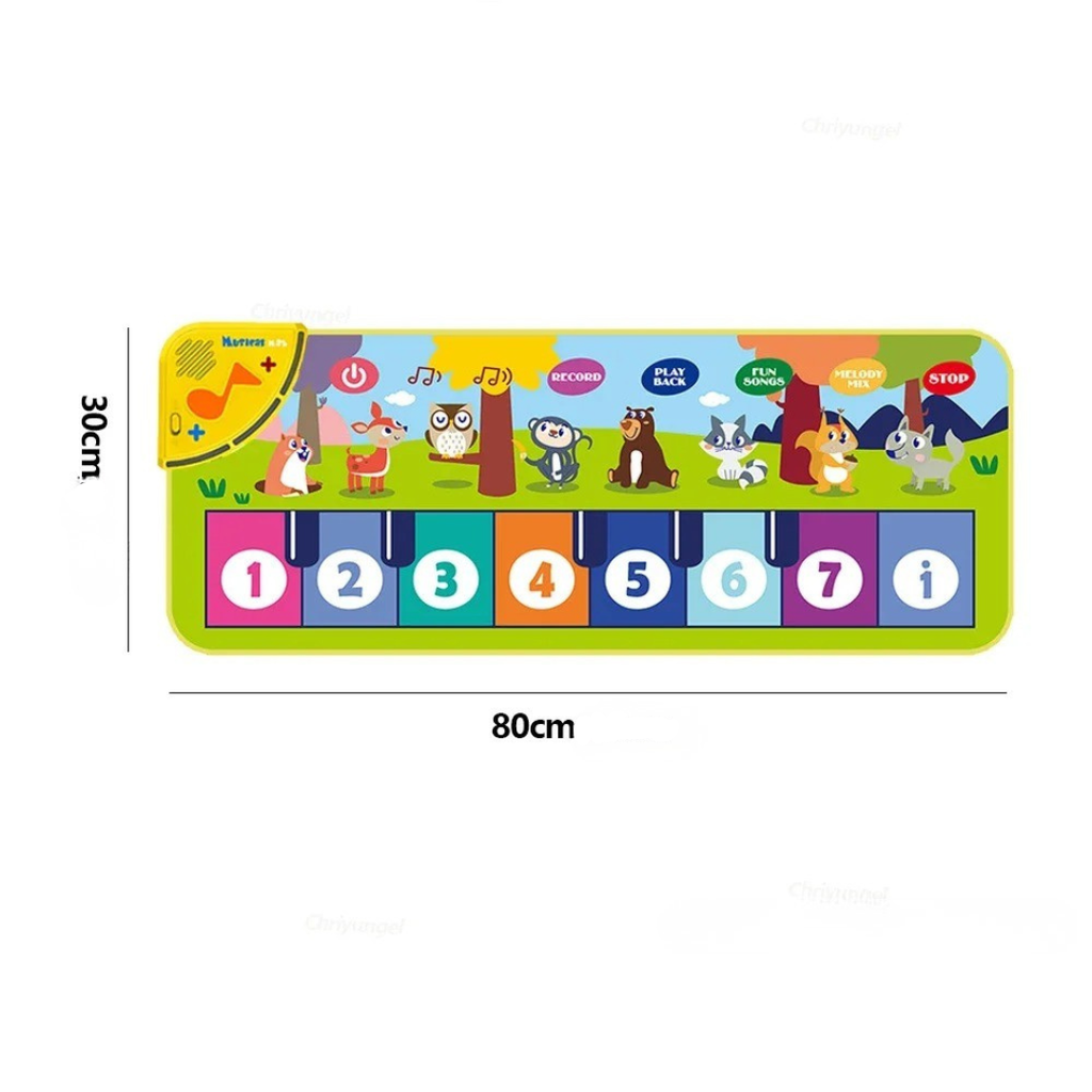 Tapete Piano Musical Infantil de Chão – Teclado para Dança e Brincadeiras