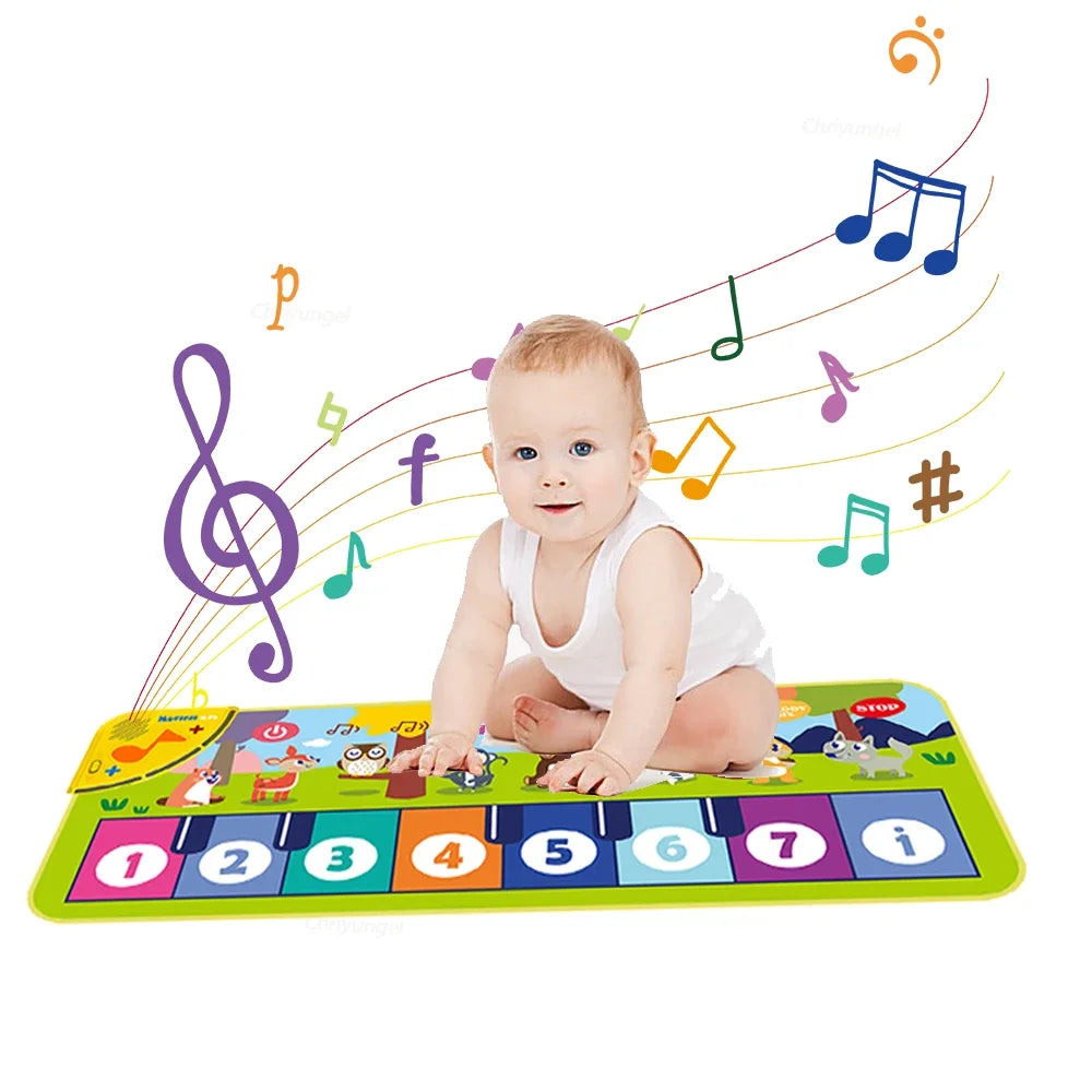 Tapete Piano Musical Infantil de Chão – Teclado para Dança e Brincadeiras